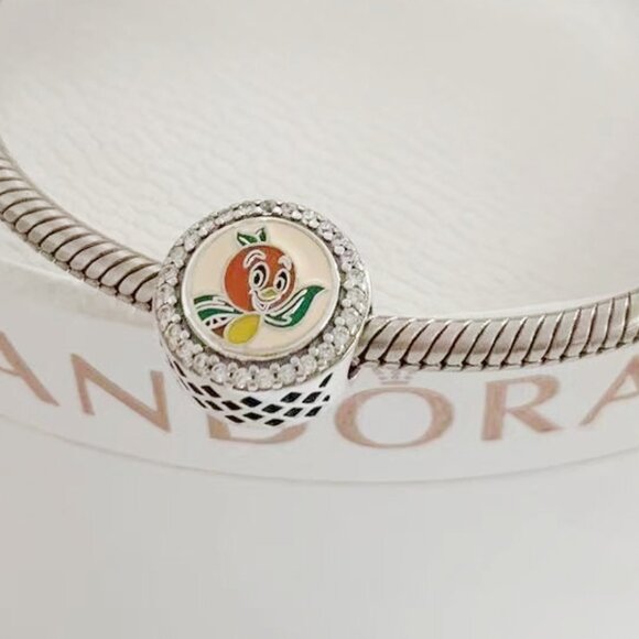 2024 Disney Epcot Flower And Garden FestivalPandora Orange Bird Charm - Picture 1 of 3